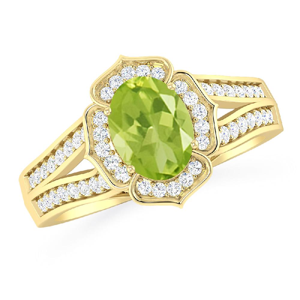 Yellow Gold - Peridot