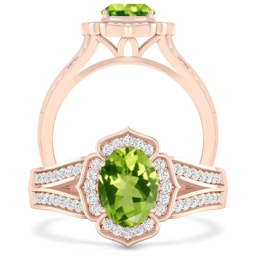 Rose Gold - Peridot