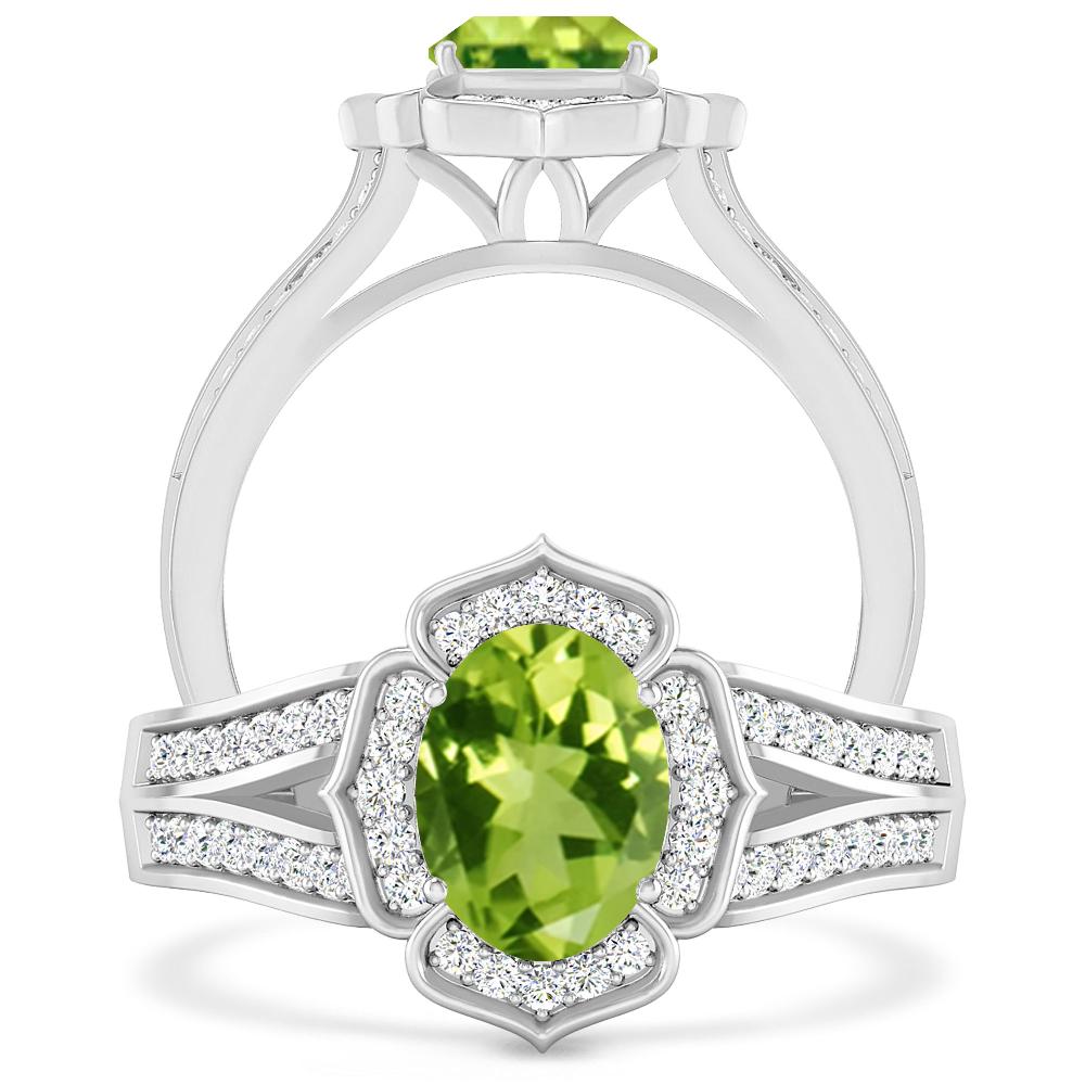 White Gold - Peridot