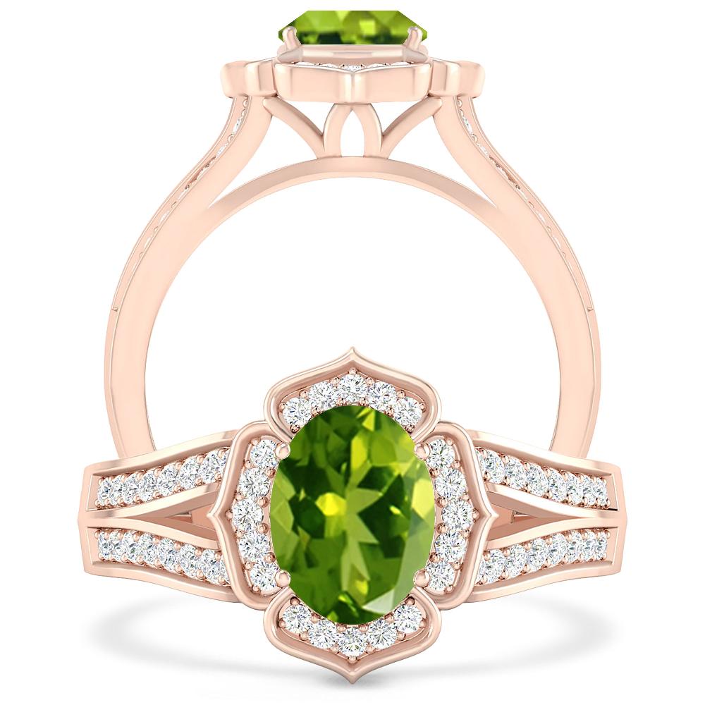 Rose Gold - Peridot