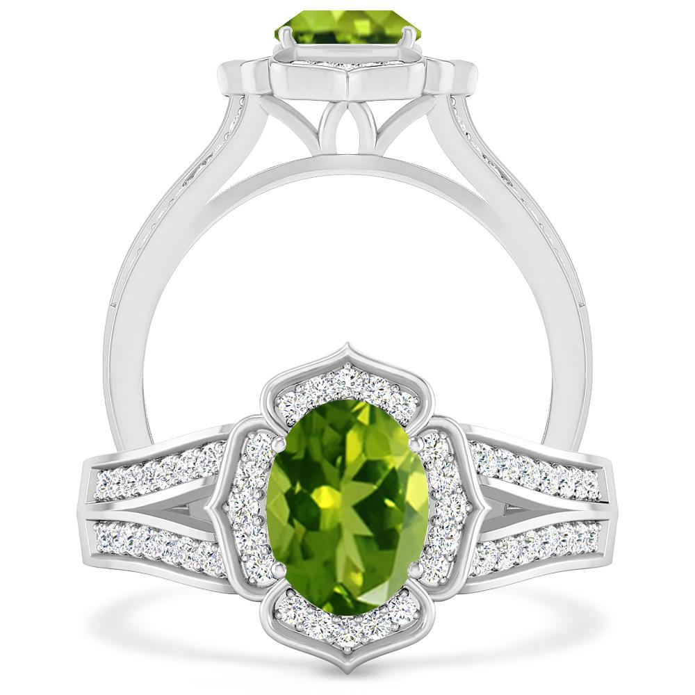 White Gold - Peridot