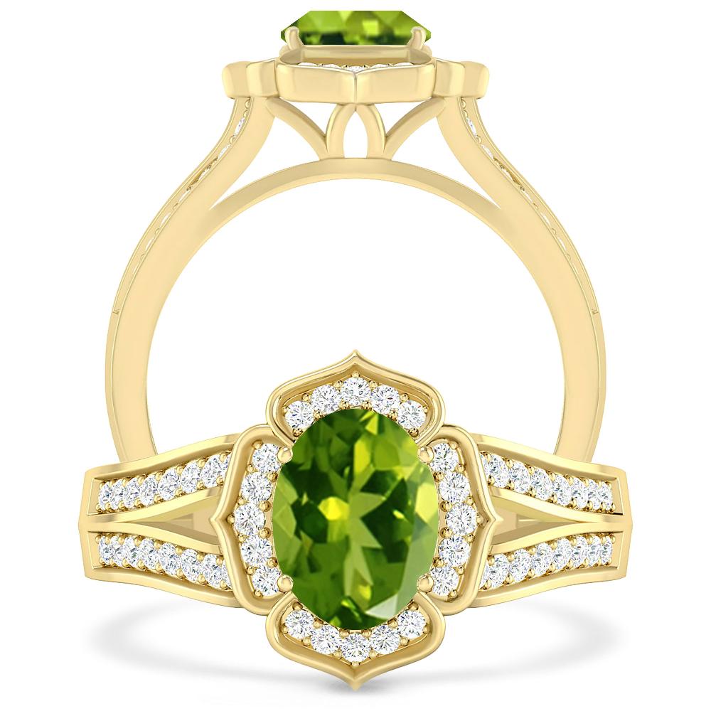 Yellow Gold - Peridot