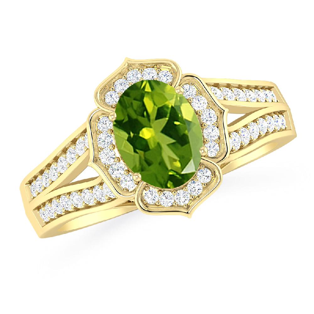 Yellow Gold - Peridot