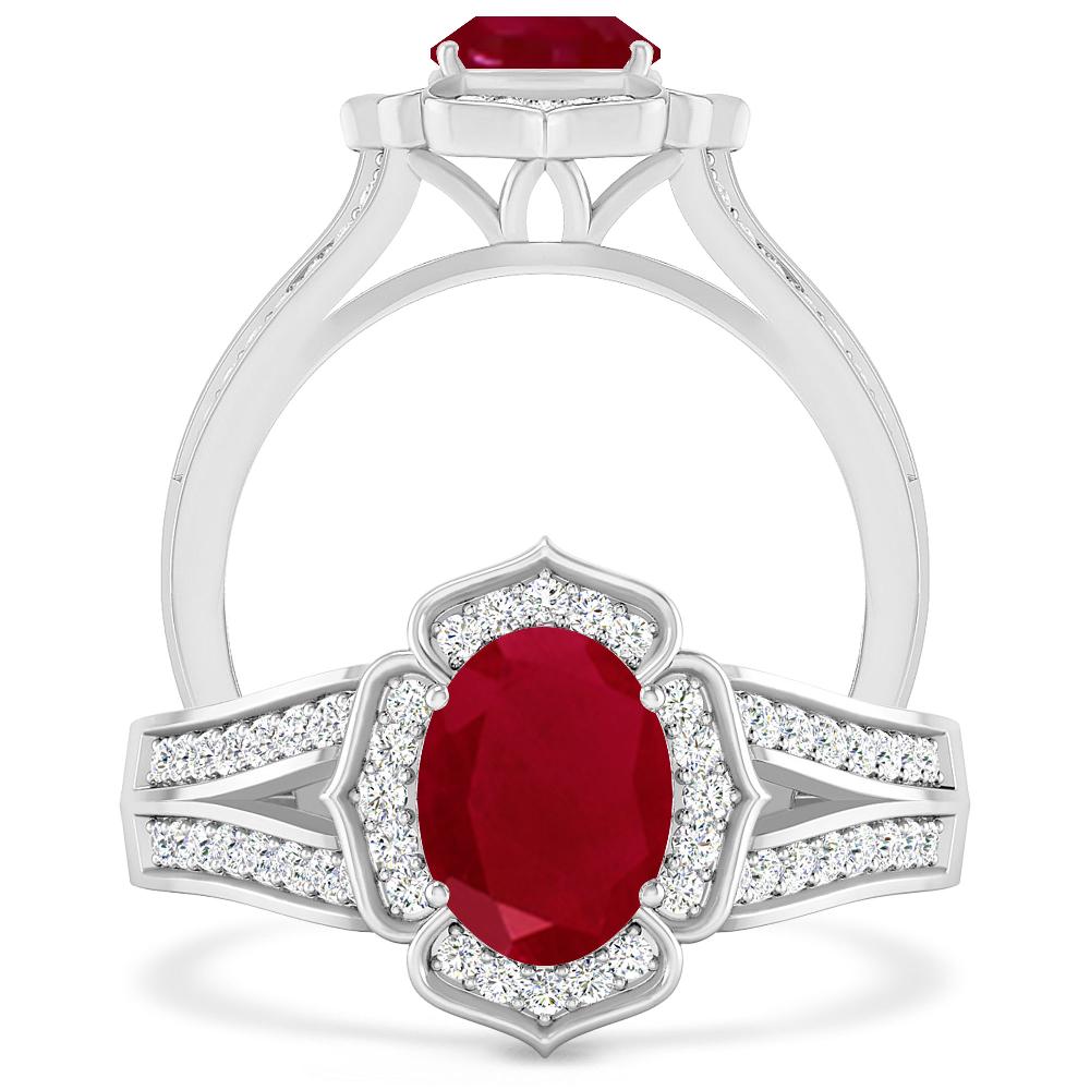 White Gold - Ruby