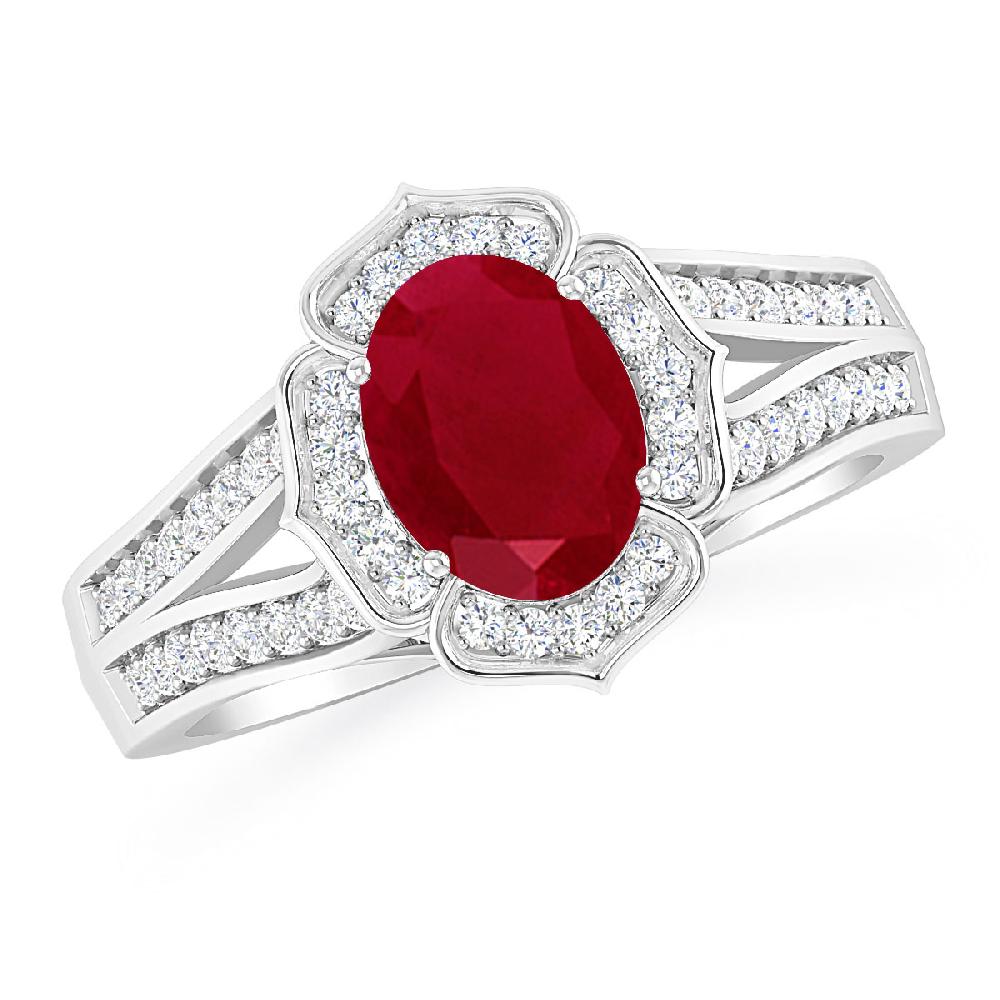 White Gold - Ruby