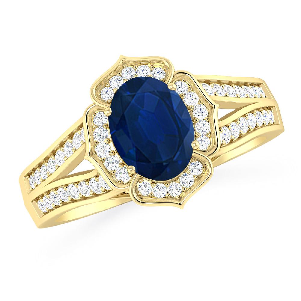 Yellow Gold - Sapphire