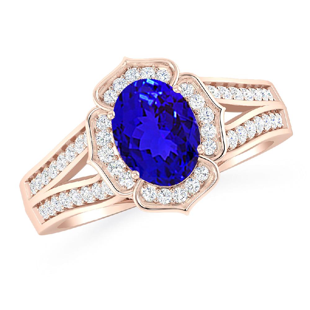 Rose Gold - Tanzanite