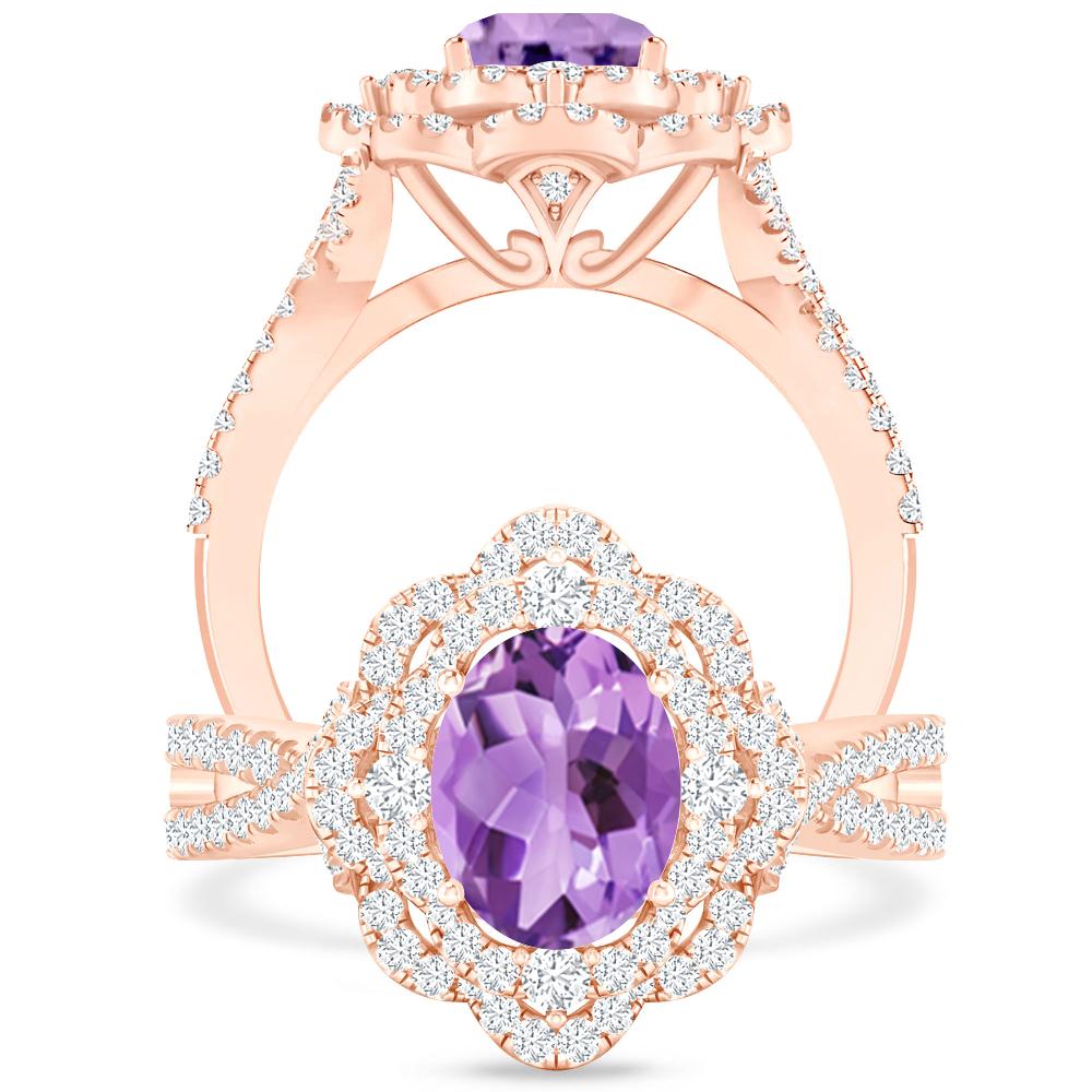 Rose Gold - Amethyst