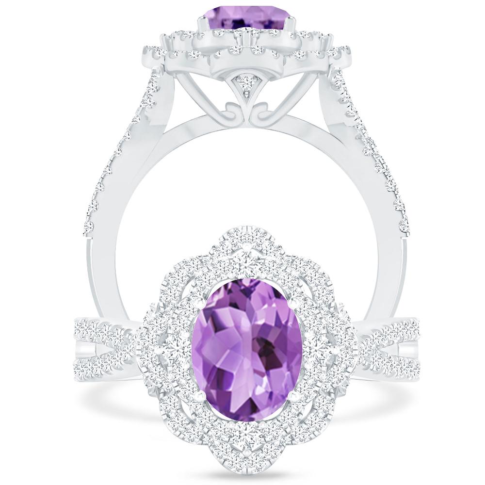 White Gold - Amethyst