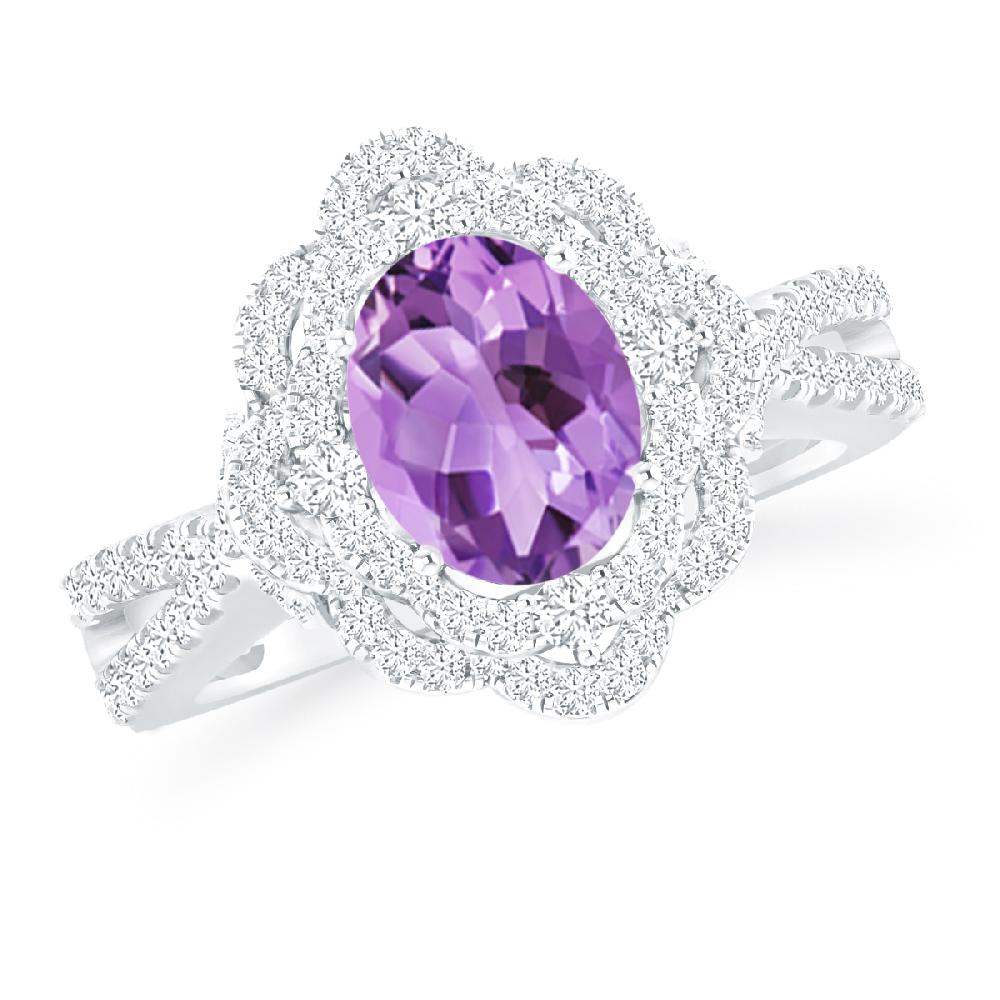 White Gold - Amethyst