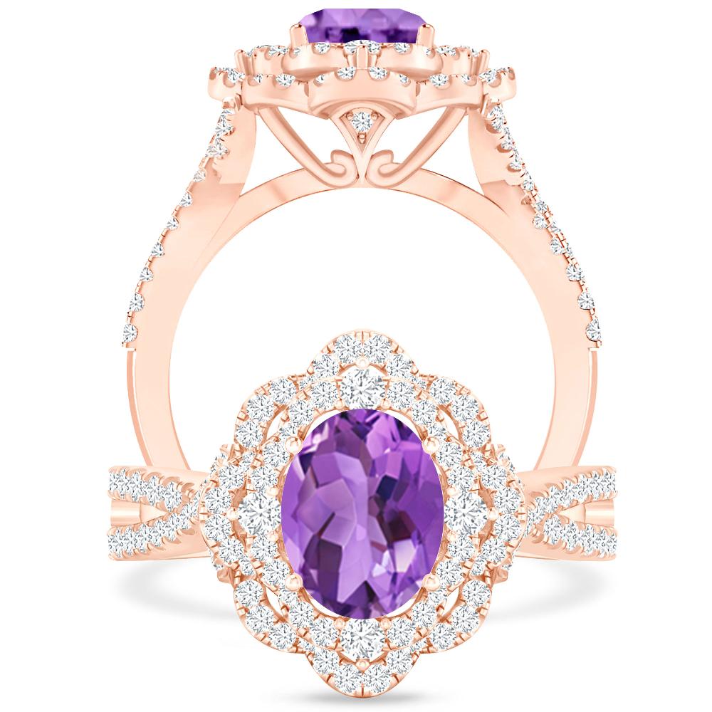 Rose Gold - Amethyst