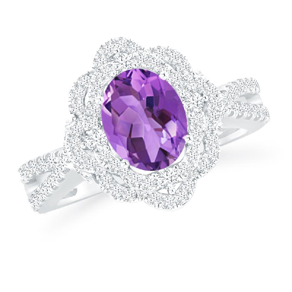 White Gold - Amethyst