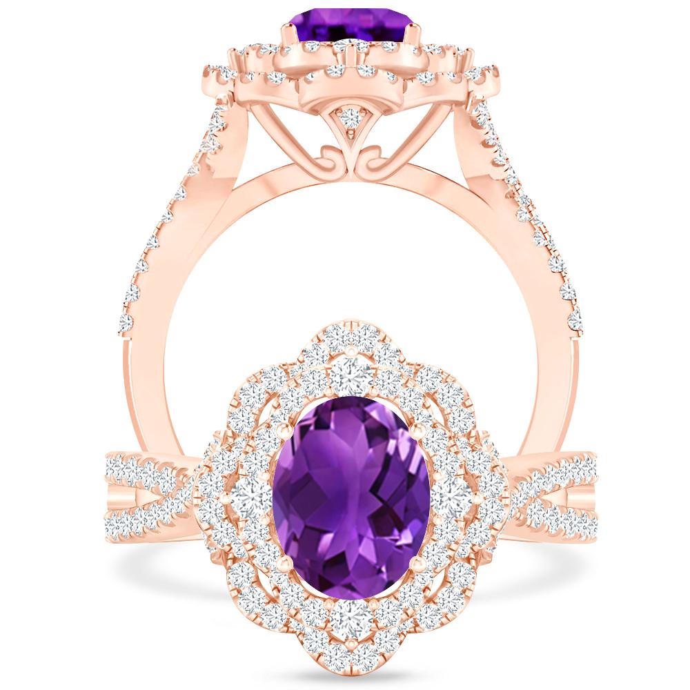 Rose Gold - Amethyst