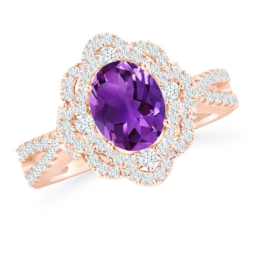 Rose Gold - Amethyst