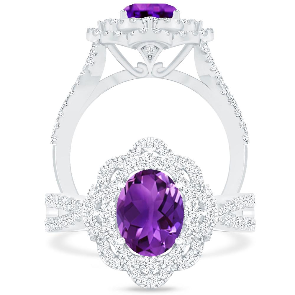 White Gold - Amethyst