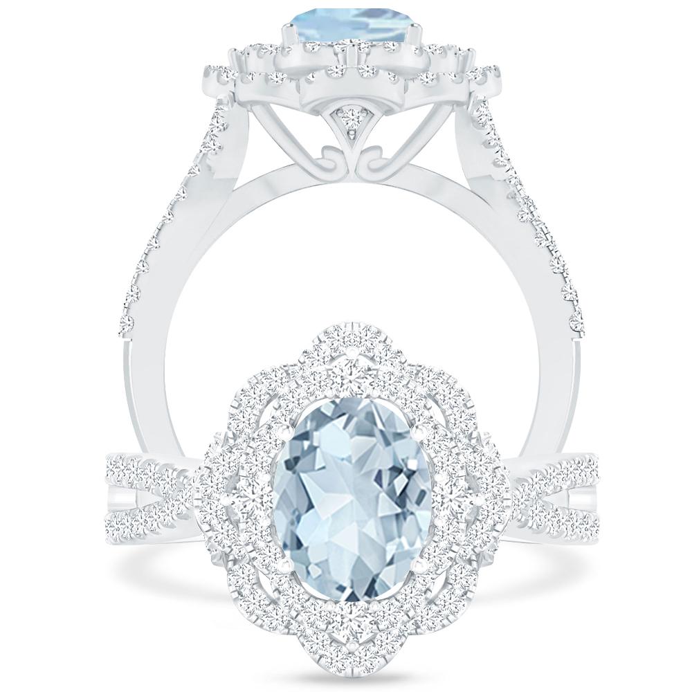 White Gold - Aquamarine