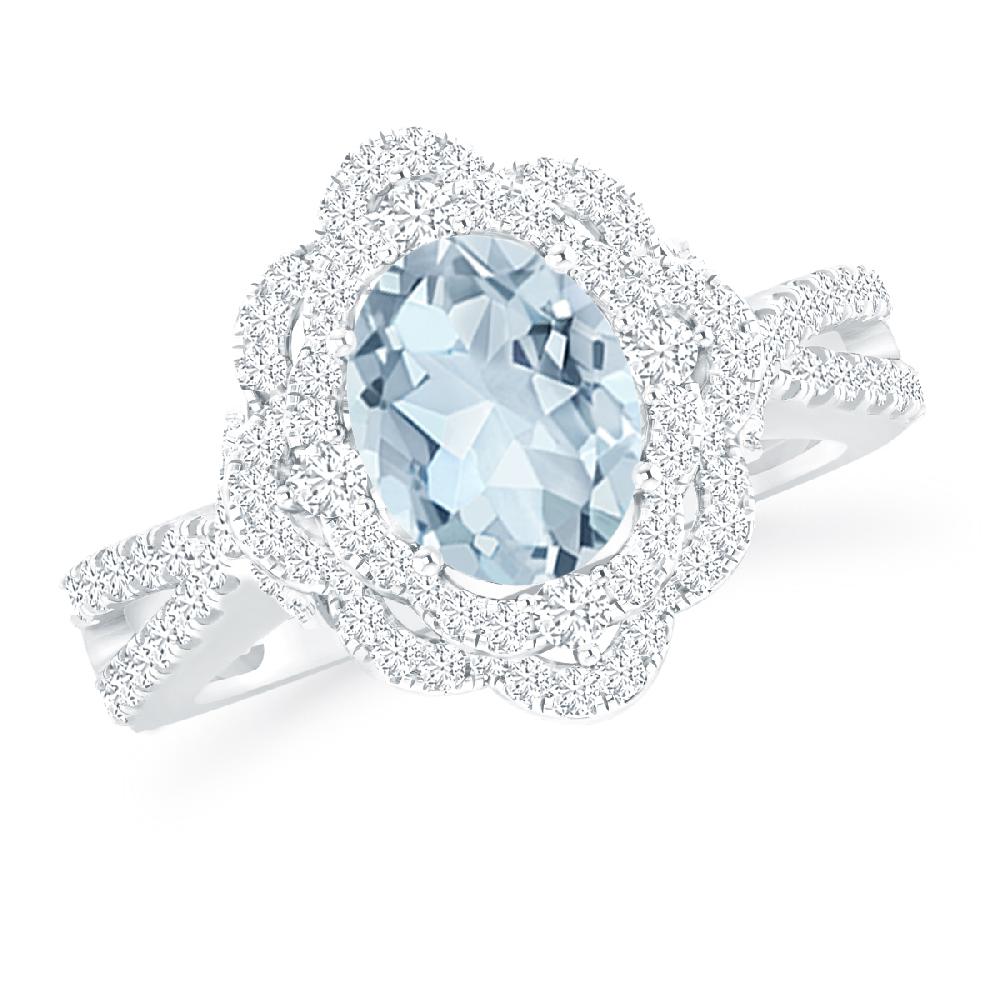 White Gold - Aquamarine