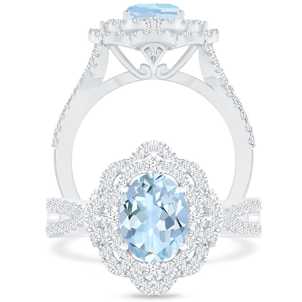 White Gold - Aquamarine