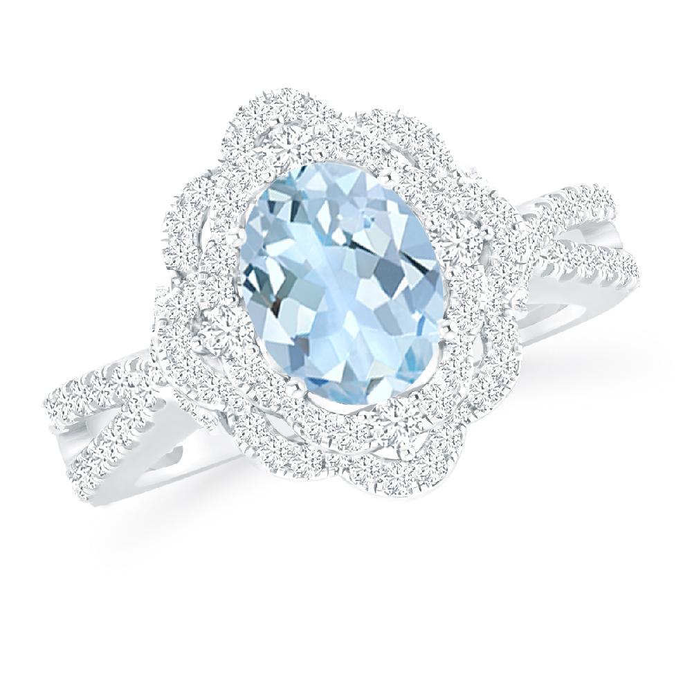 White Gold - Aquamarine