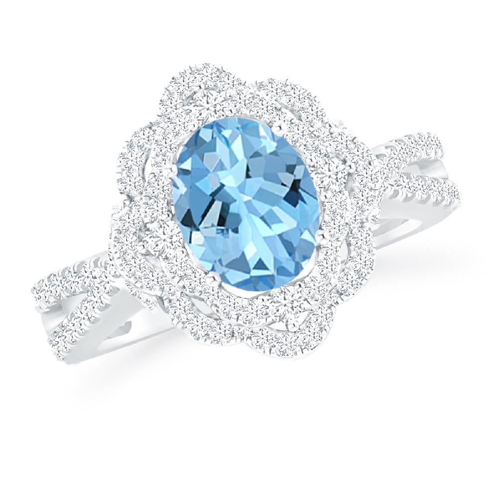 White Gold - Aquamarine