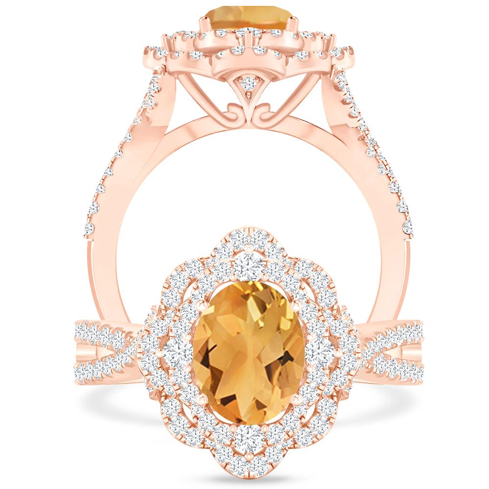 Rose Gold - Citrine