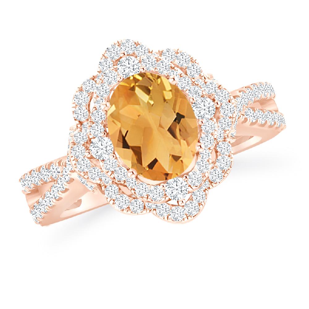 Rose Gold - Citrine