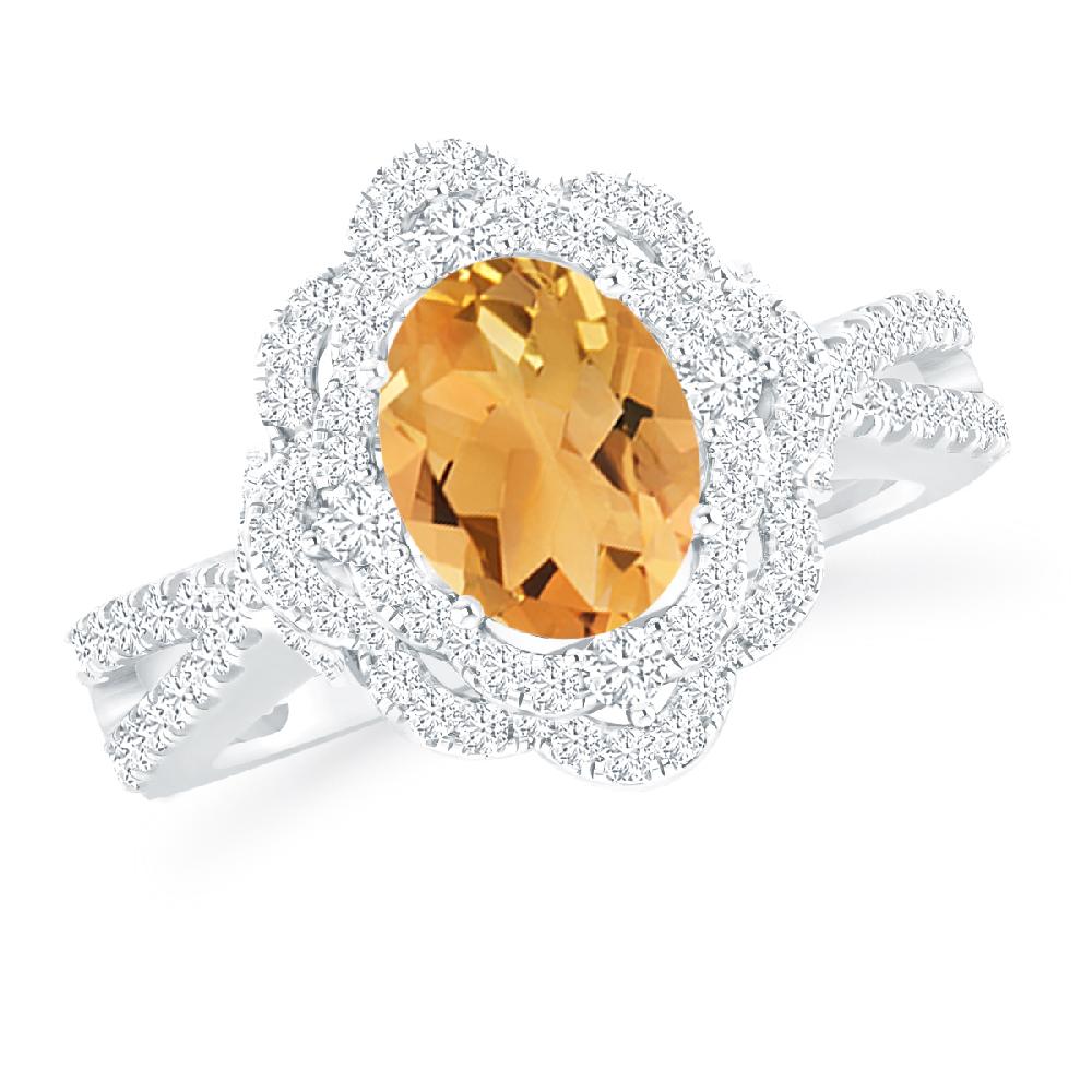 White Gold - Citrine