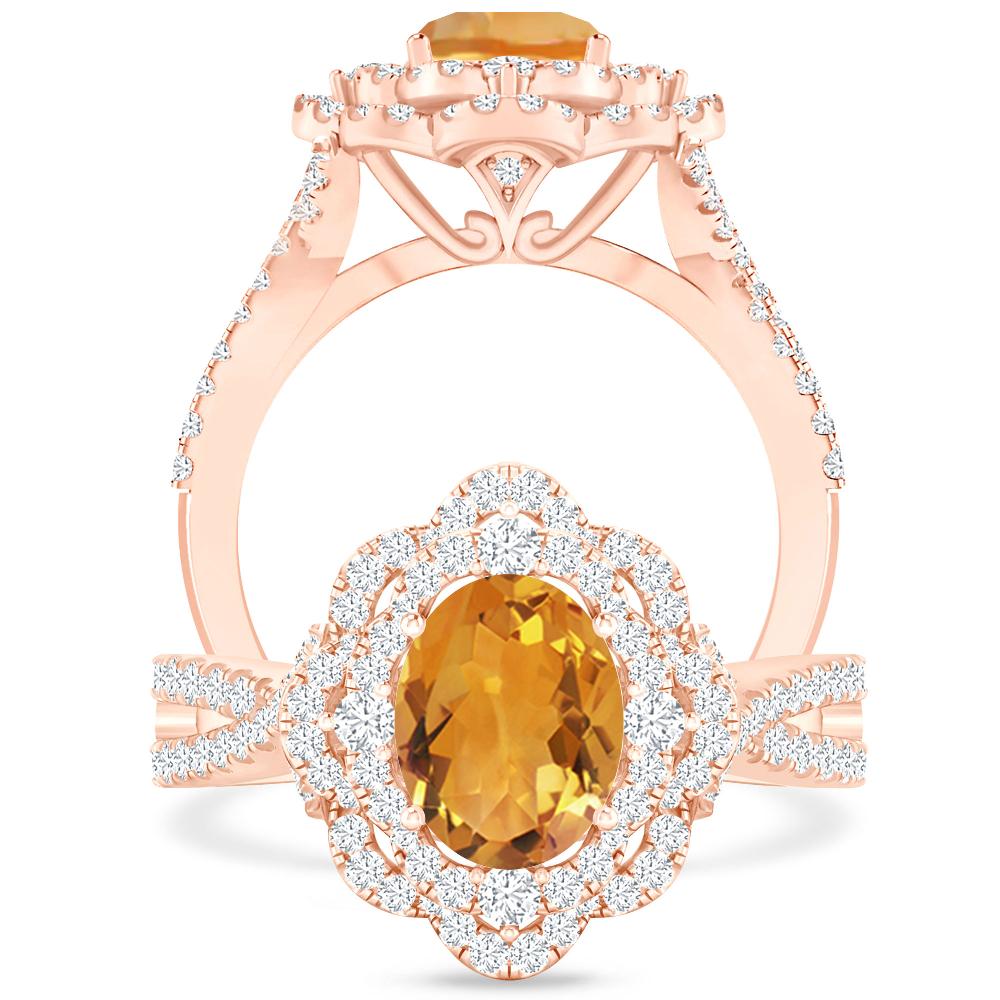 Rose Gold - Citrine