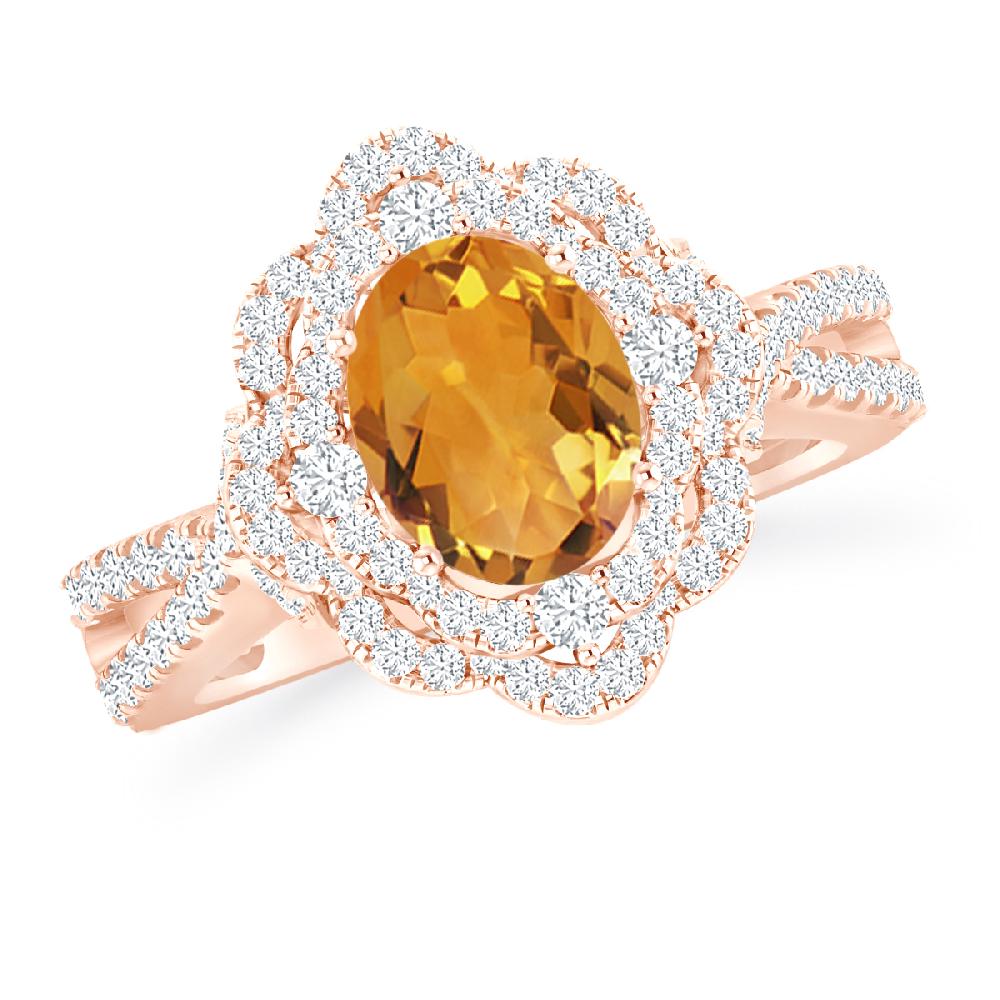 Rose Gold - Citrine