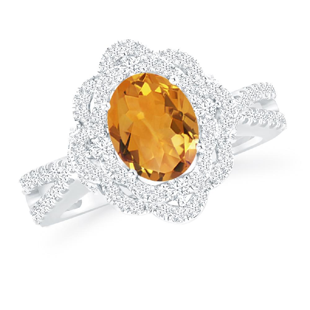 White Gold - Citrine