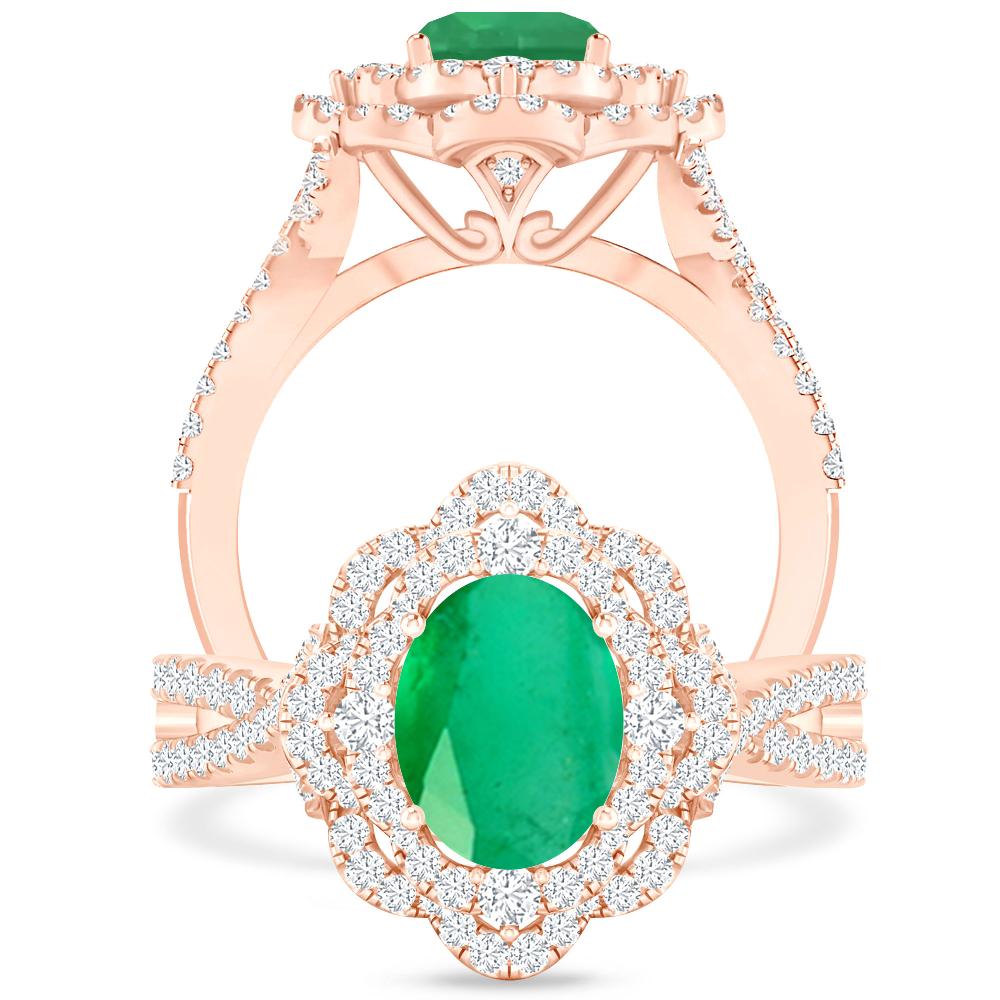 Rose Gold - Emerald