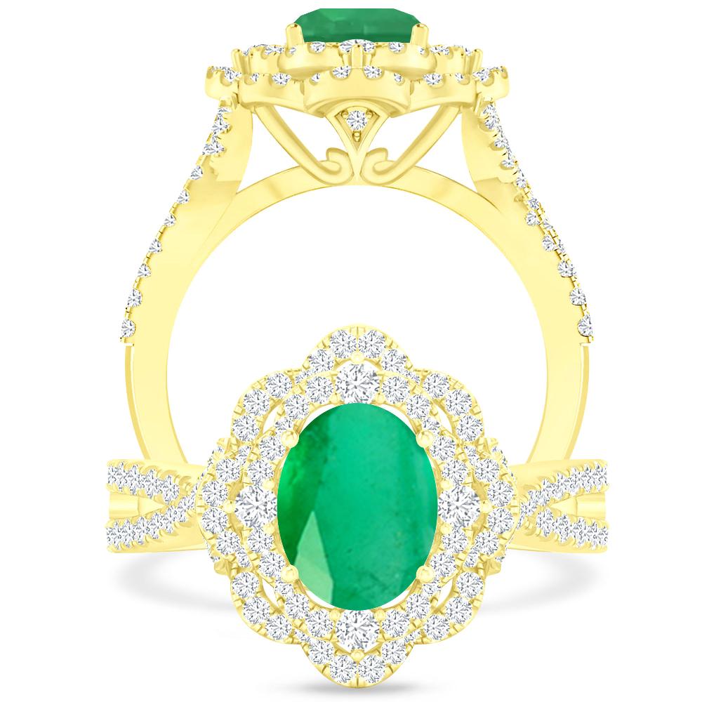 Yellow Gold - Emerald