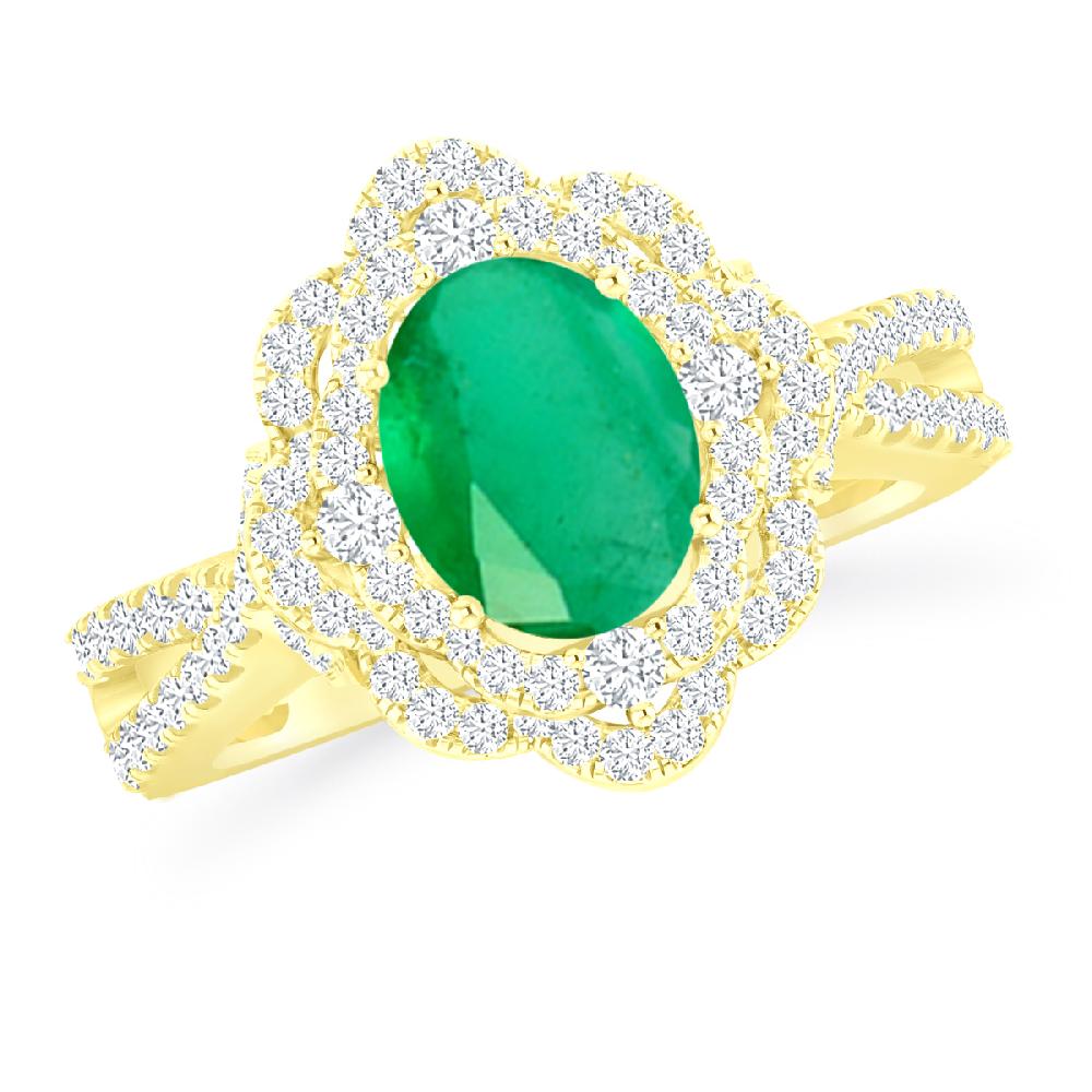 Yellow Gold - Emerald