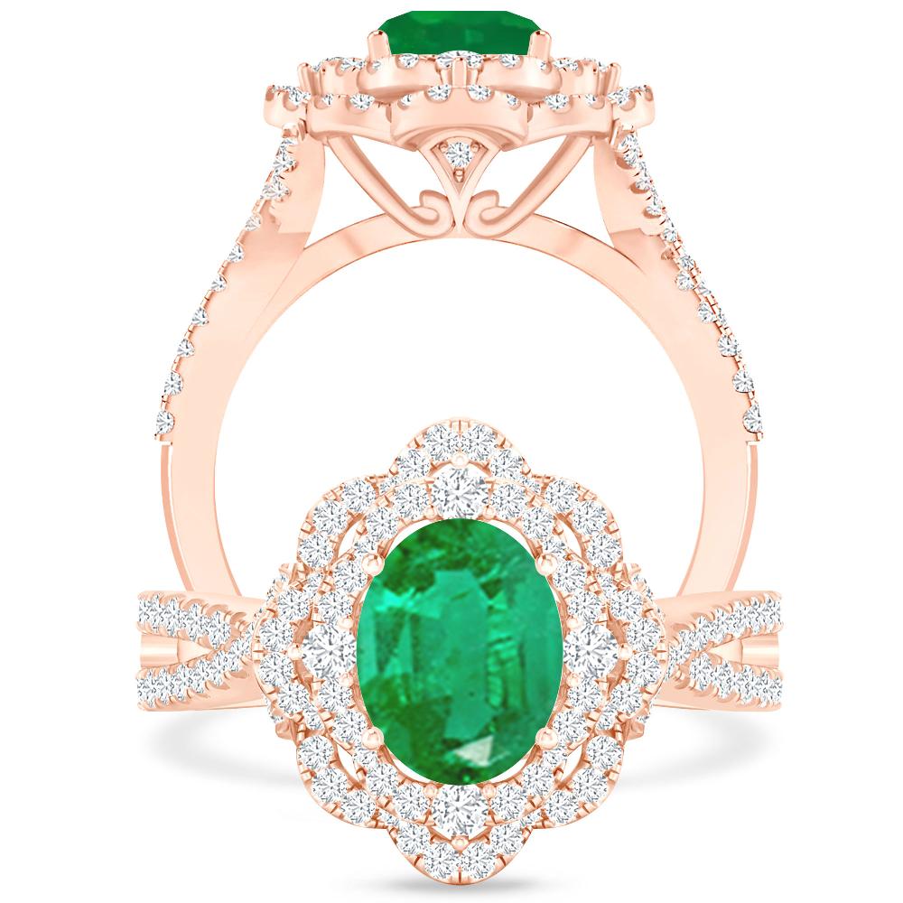 Rose Gold - Emerald