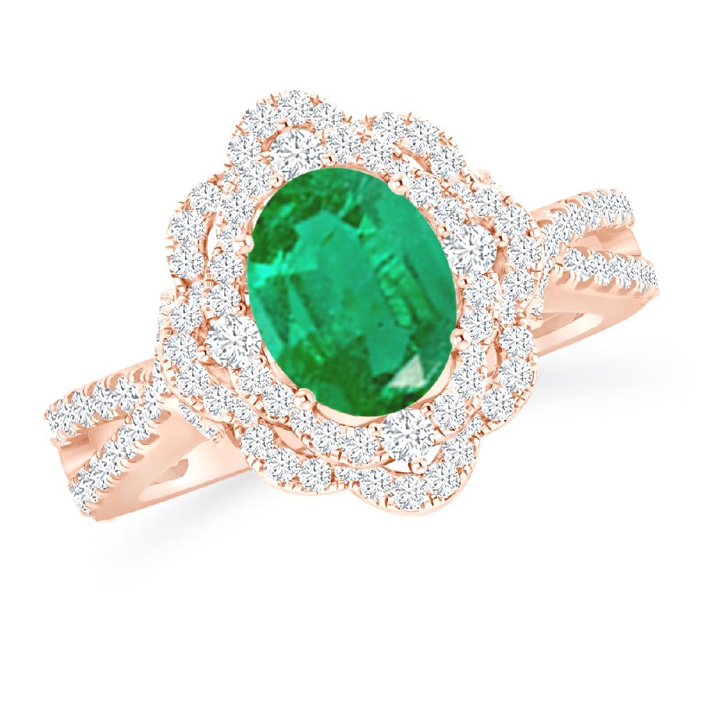 Rose Gold - Emerald