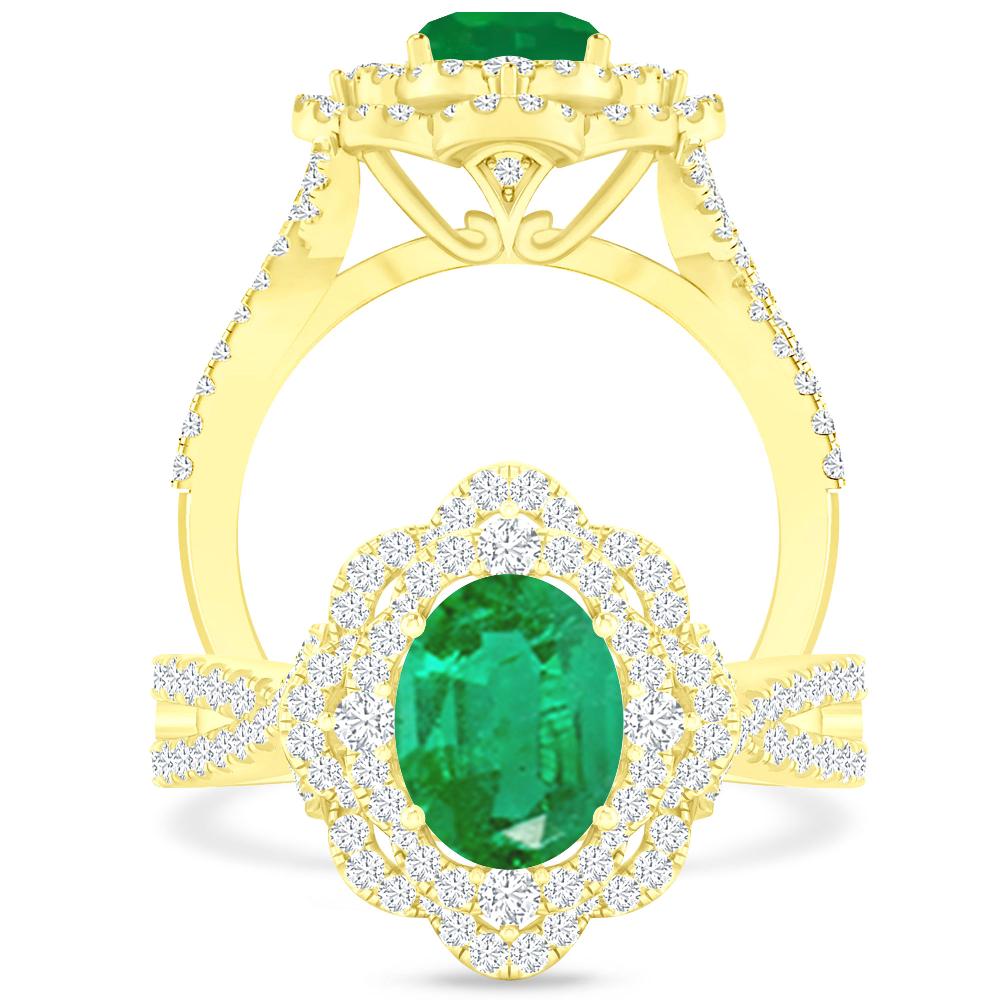 Yellow Gold - Emerald