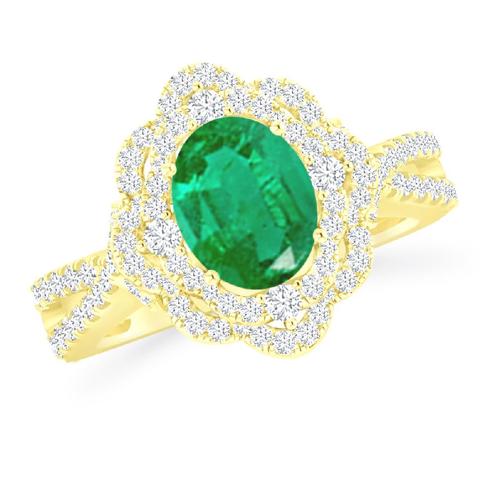 Yellow Gold - Emerald