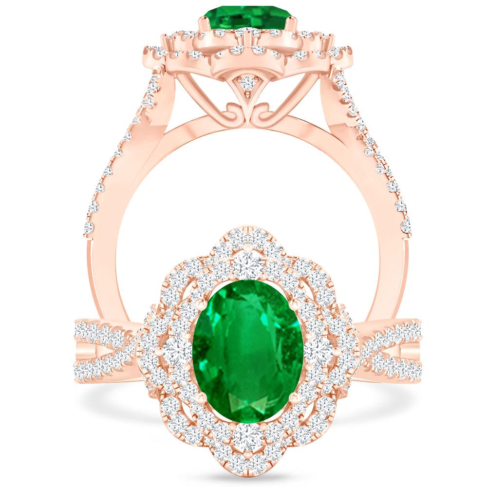 Rose Gold - Emerald