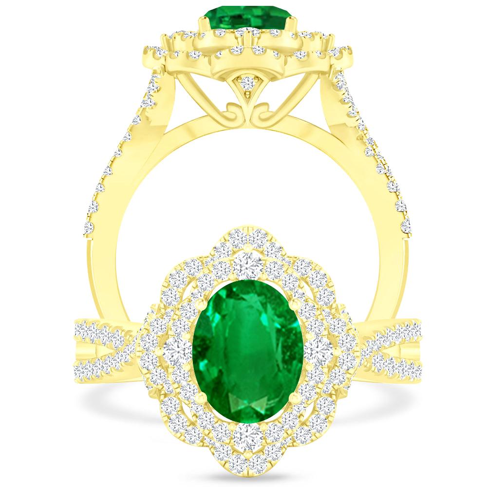 Yellow Gold - Emerald