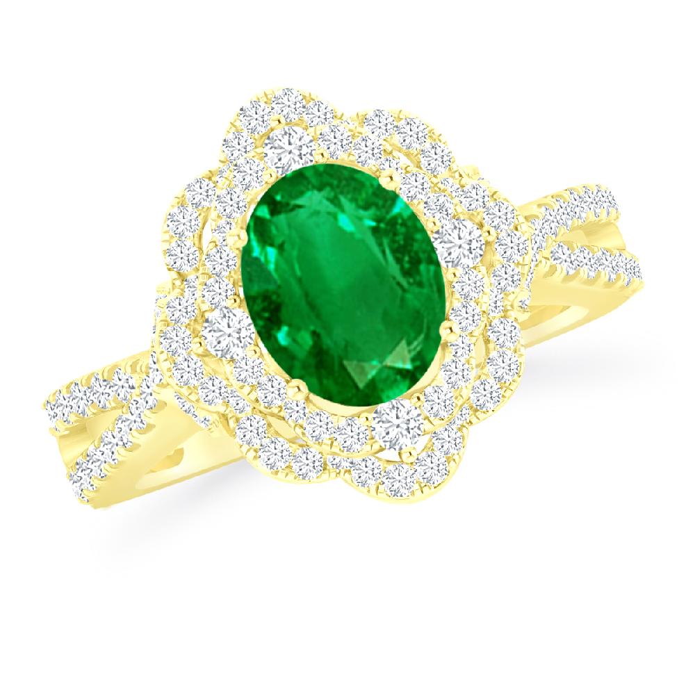 Yellow Gold - Emerald