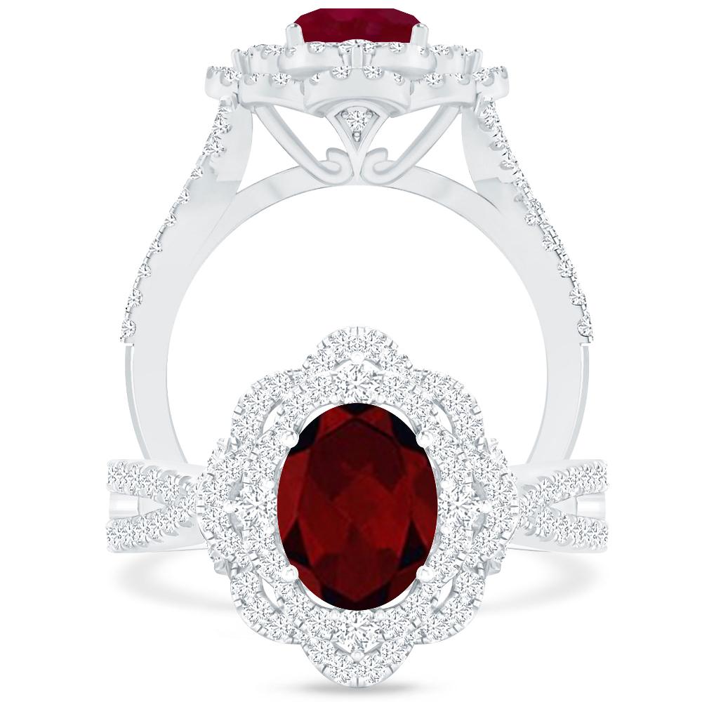 White Gold - Garnet