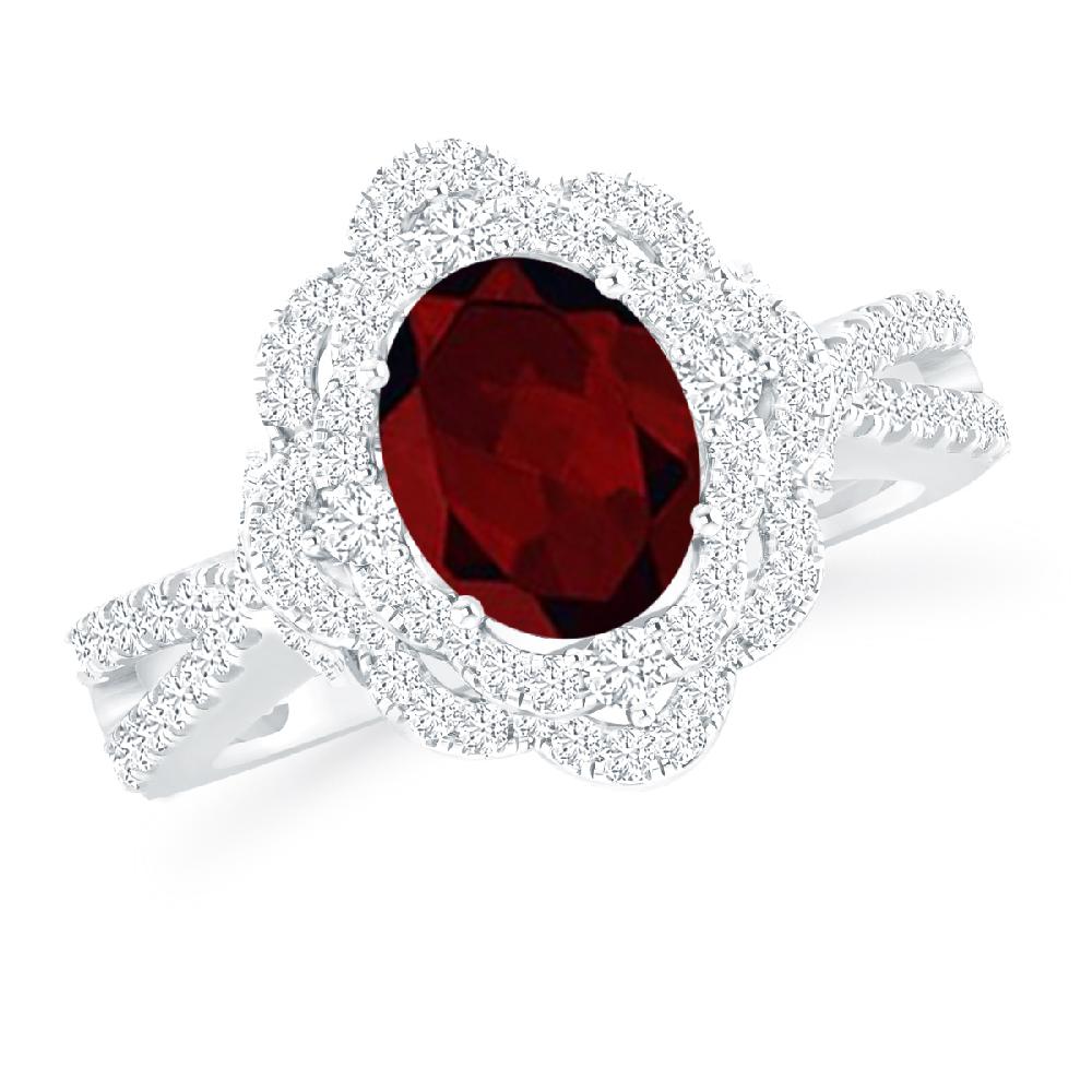 White Gold - Garnet