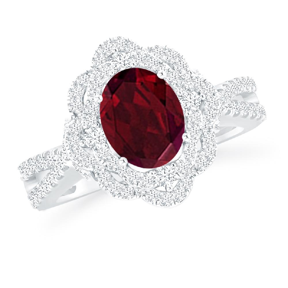 White Gold - Garnet