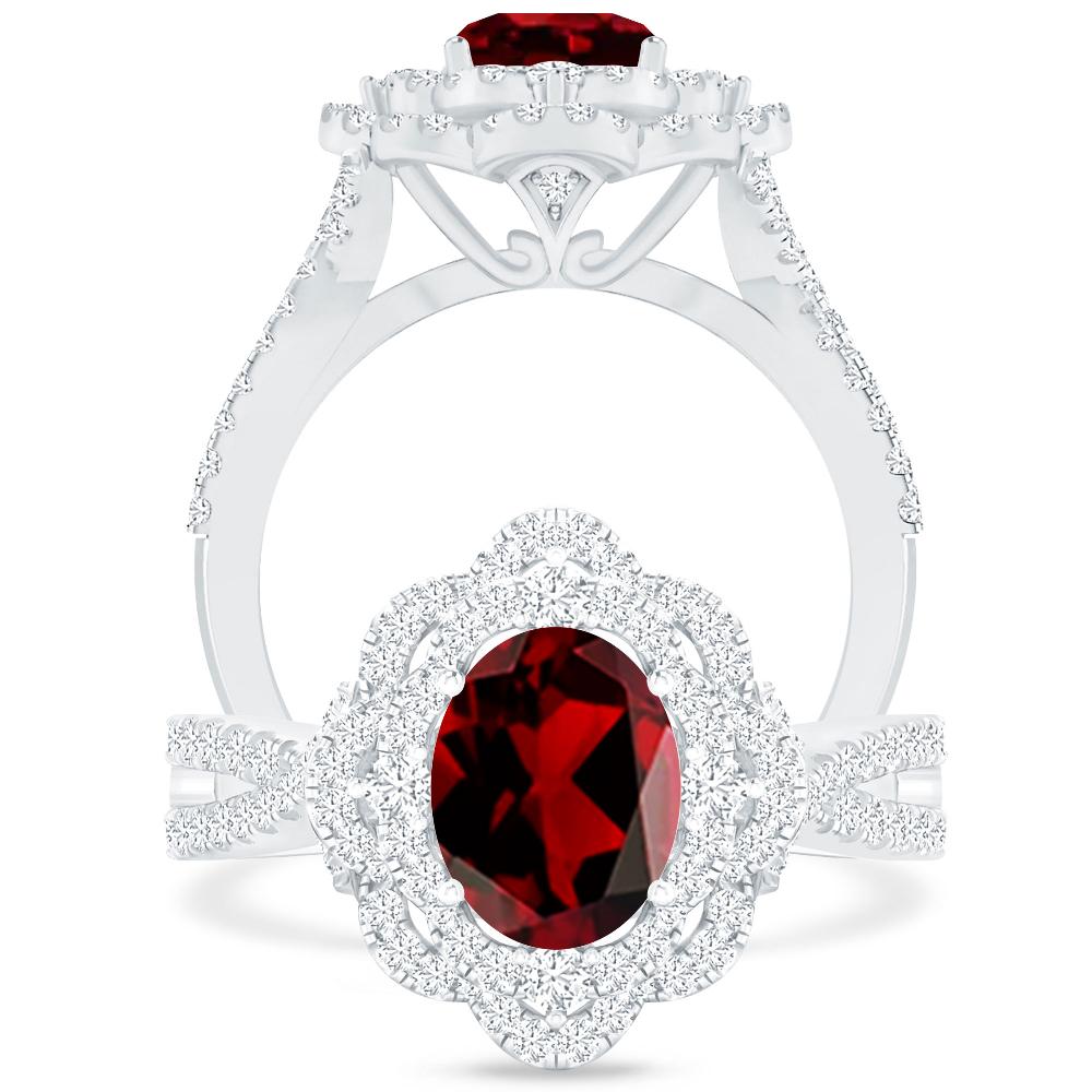 White Gold - Garnet