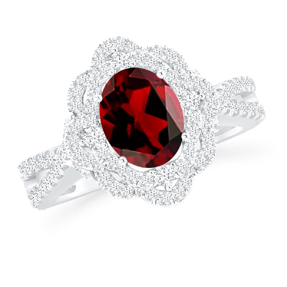 White Gold - Garnet