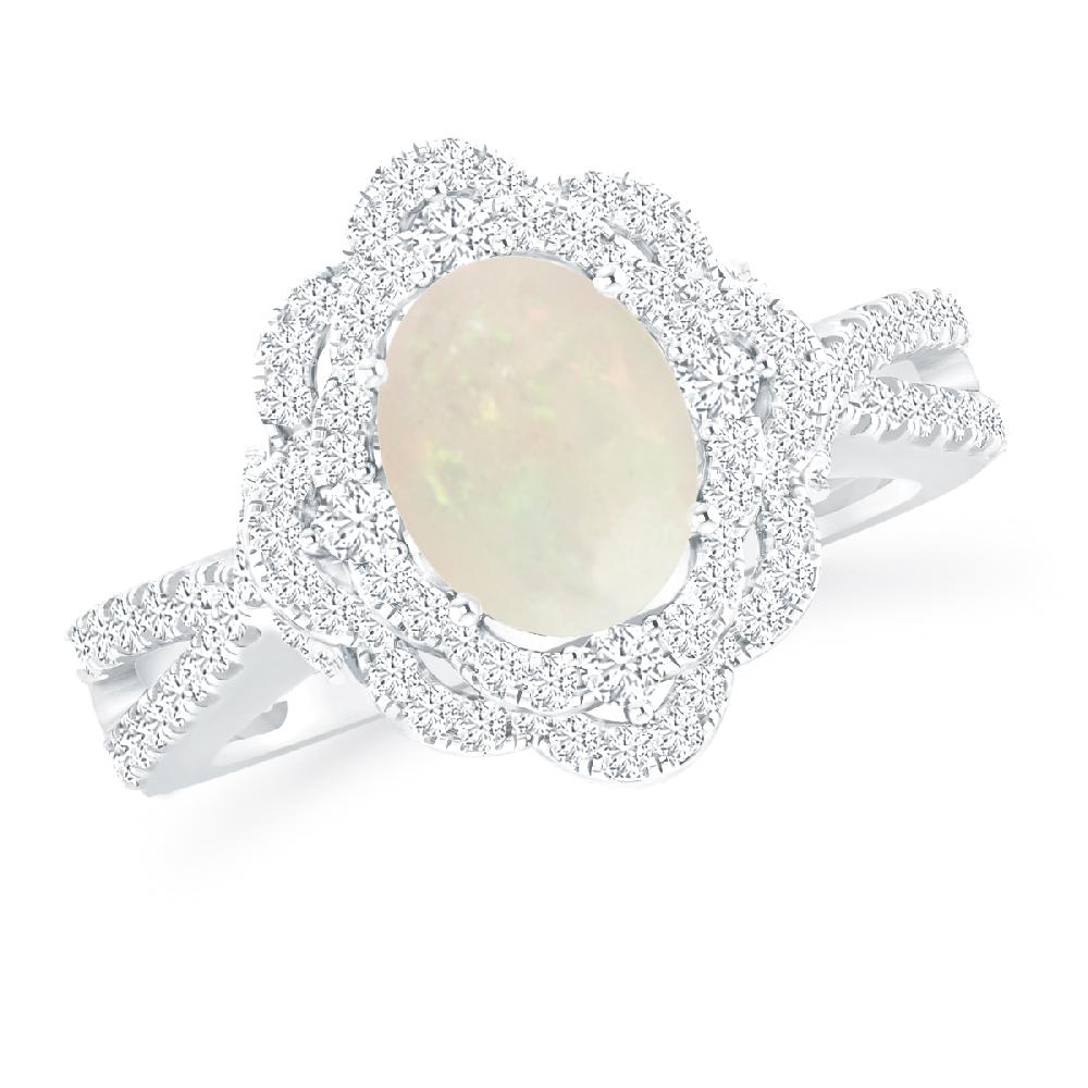 White Gold - Opal