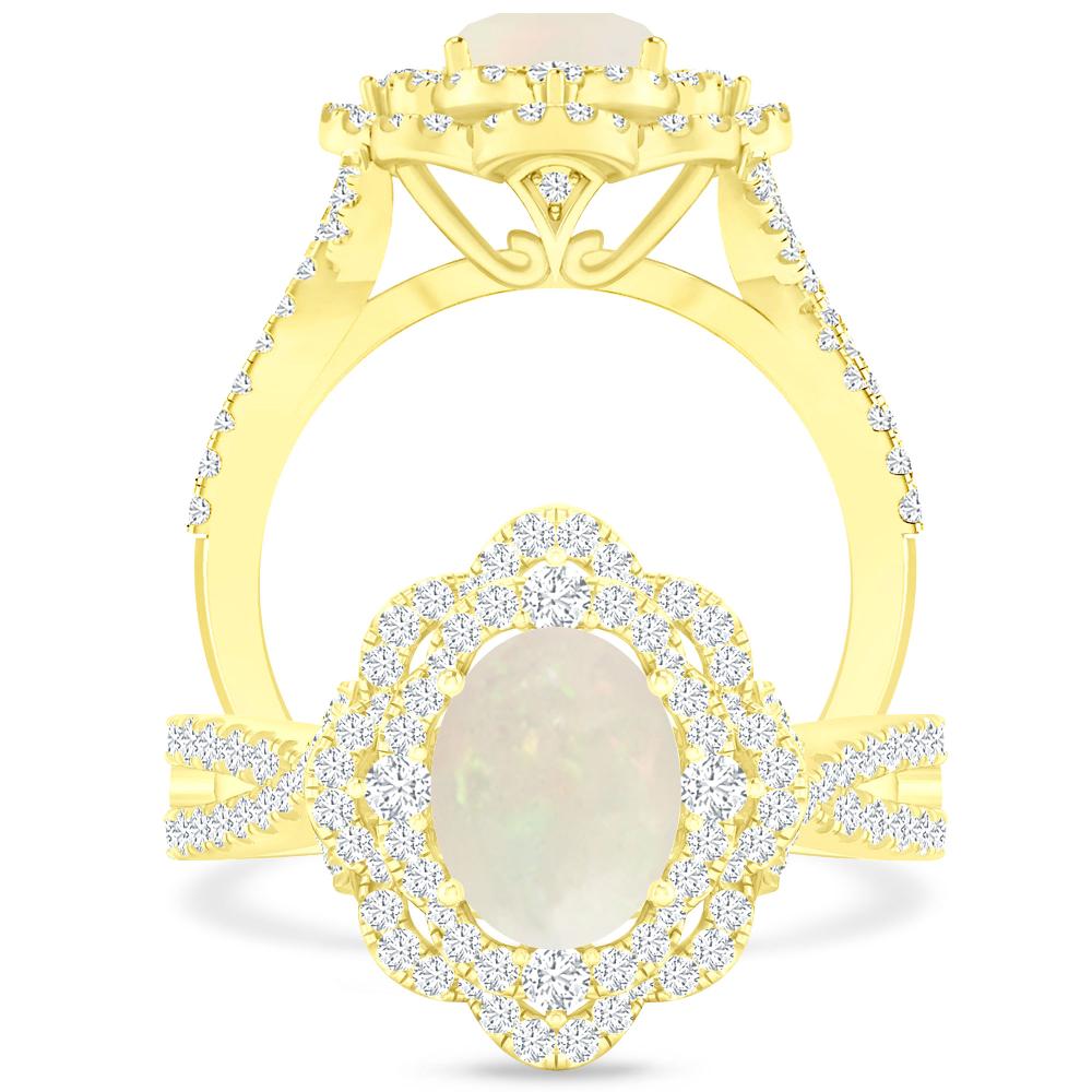 Yellow Gold - Opal