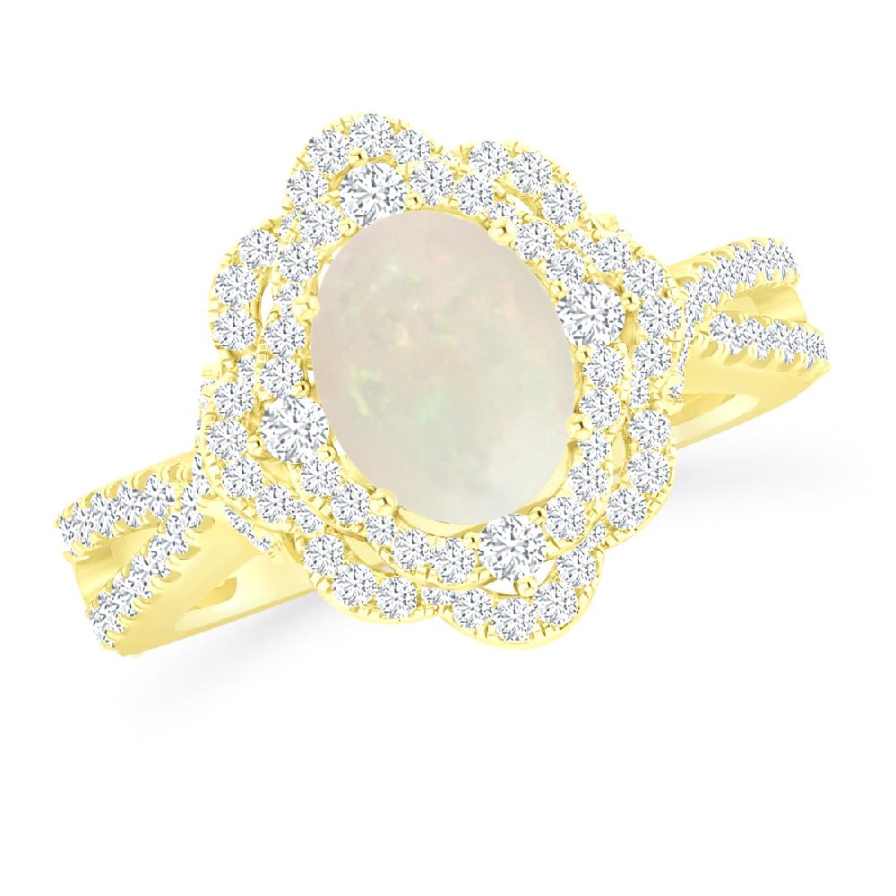 Yellow Gold - Opal