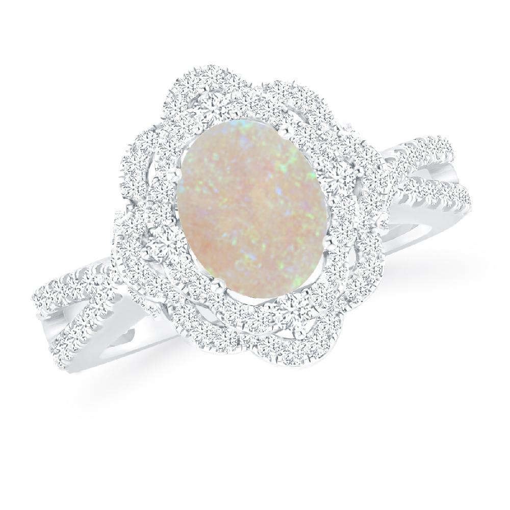 White Gold - Opal