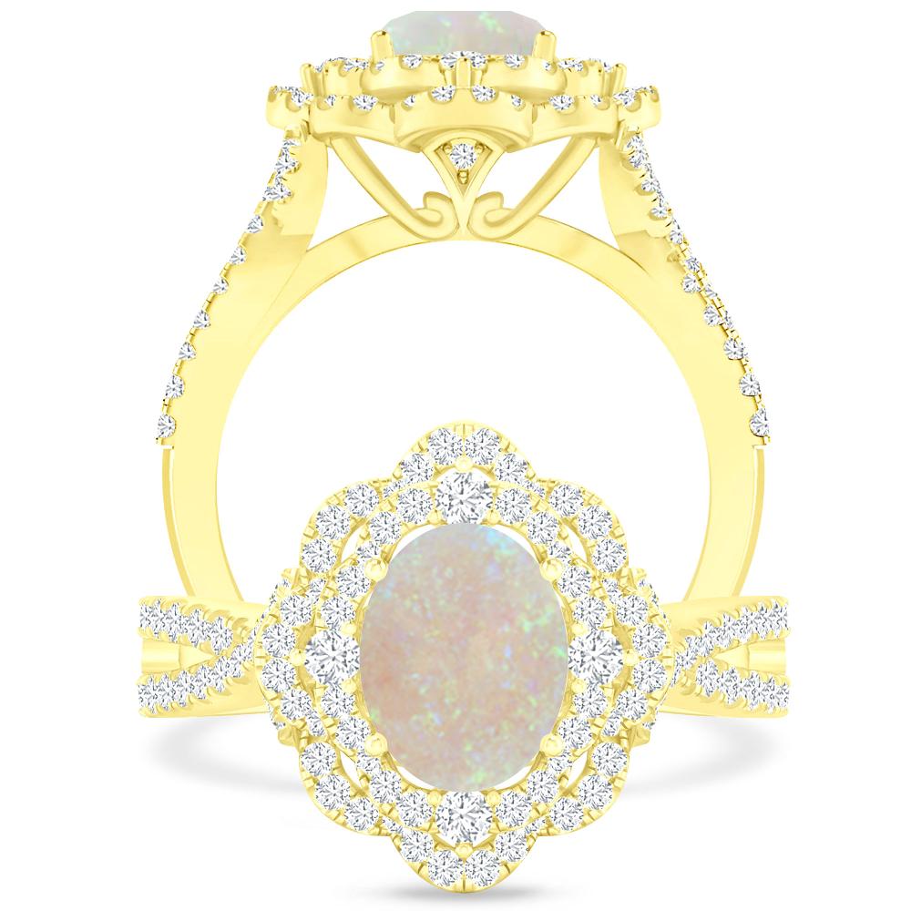 Yellow Gold - Opal